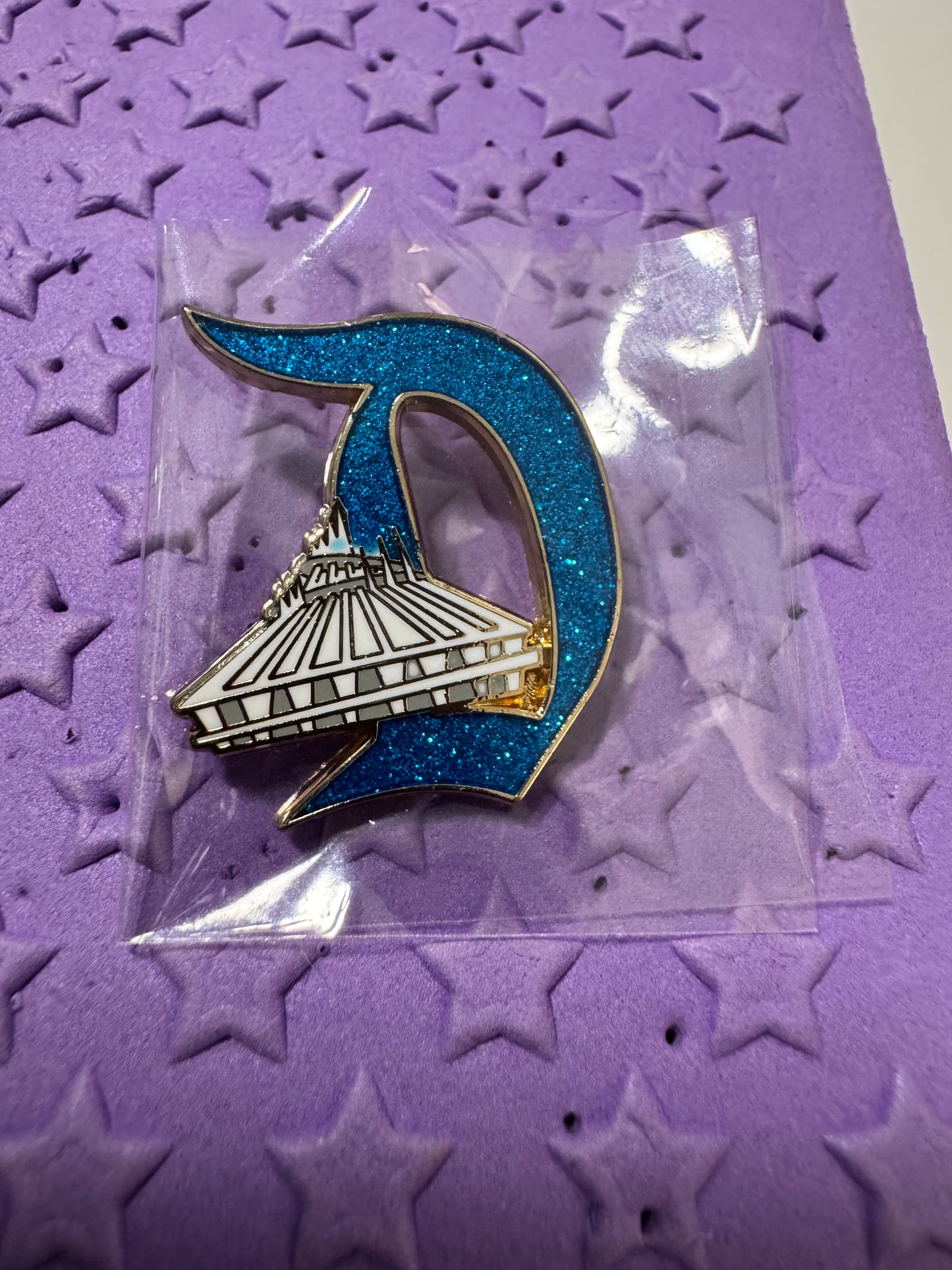 Key To Disneyland 70th Anniversary D Pin Space Mountain Disney Pin
