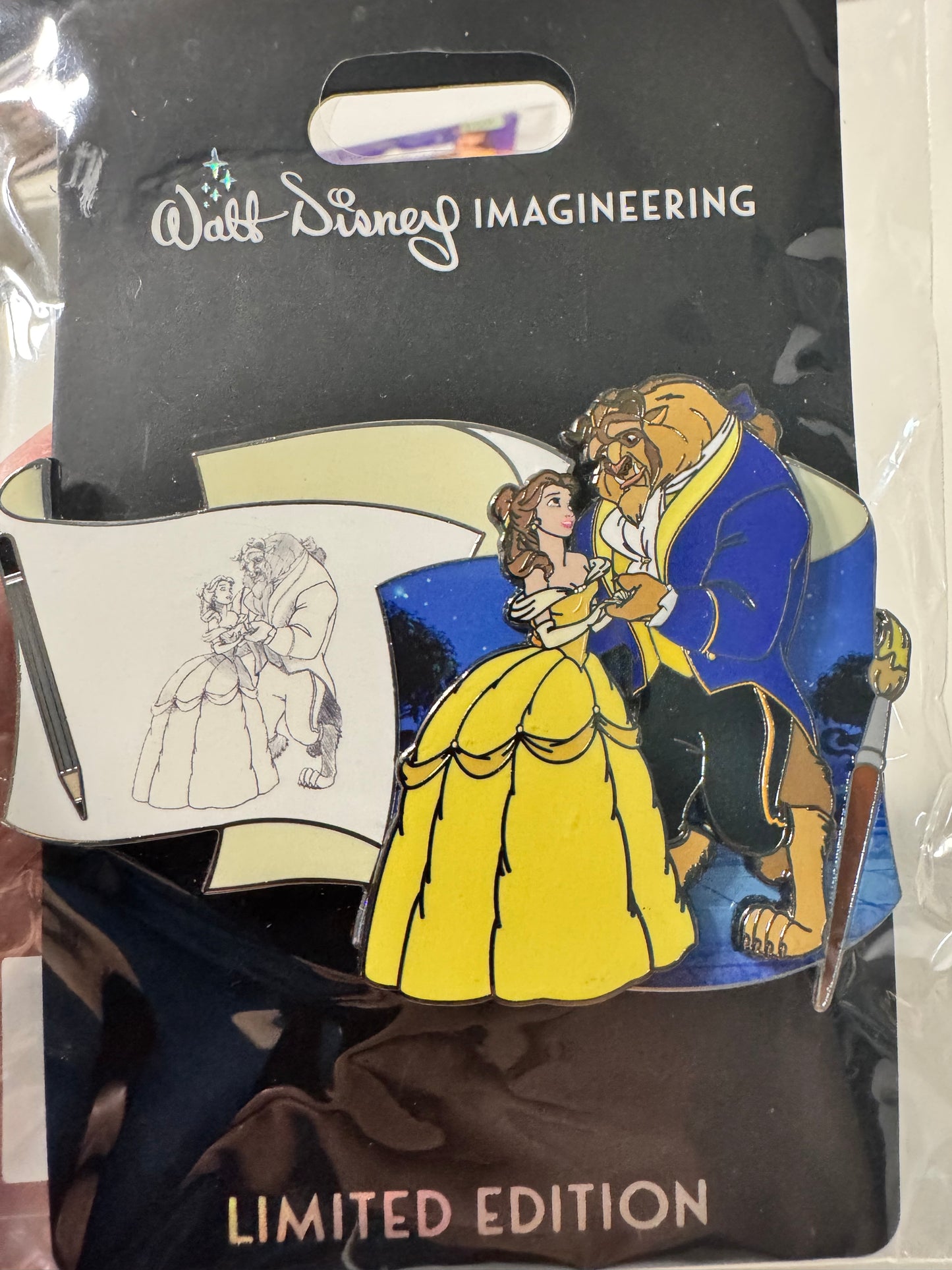 Disney WDI MOG Off The Page Pin Belle Beauty and Beast LE 300