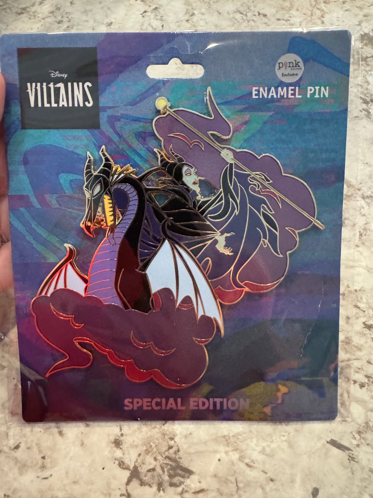 PALM Disney Transformations 5” Jumbo pin Maleficient LE 200 Disney Pin
