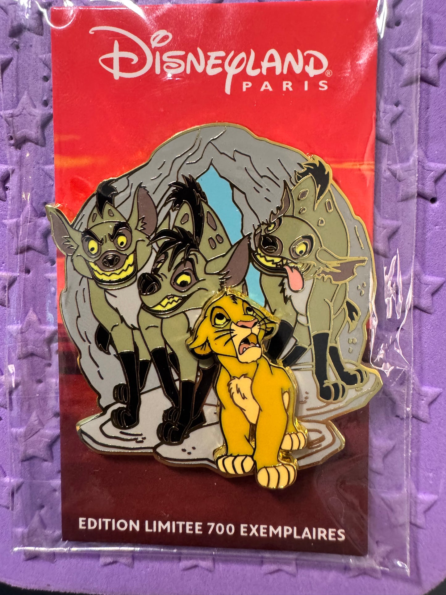 Lion King Simba Hyenas DLP LE 700 Disney Pin
