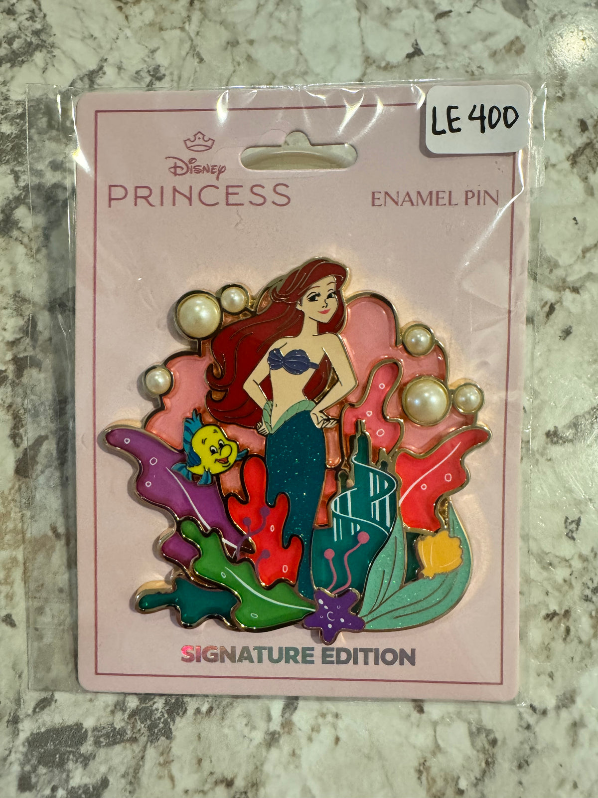 DPB The Little Mermaid Ariel Flounder Disney Pins Blog Pin LE 400 Stained Glass