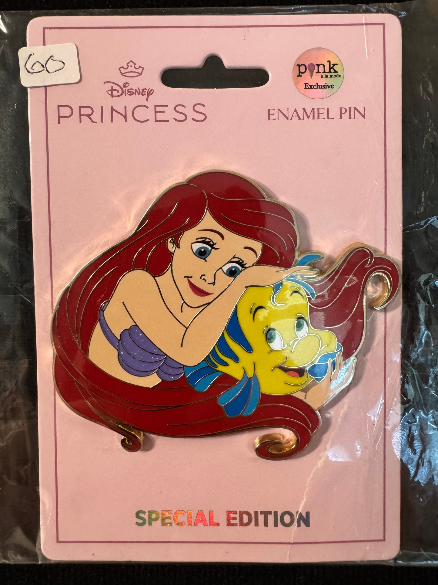 Pink à la Mode Ariel and Flounder LE 300 Pin
