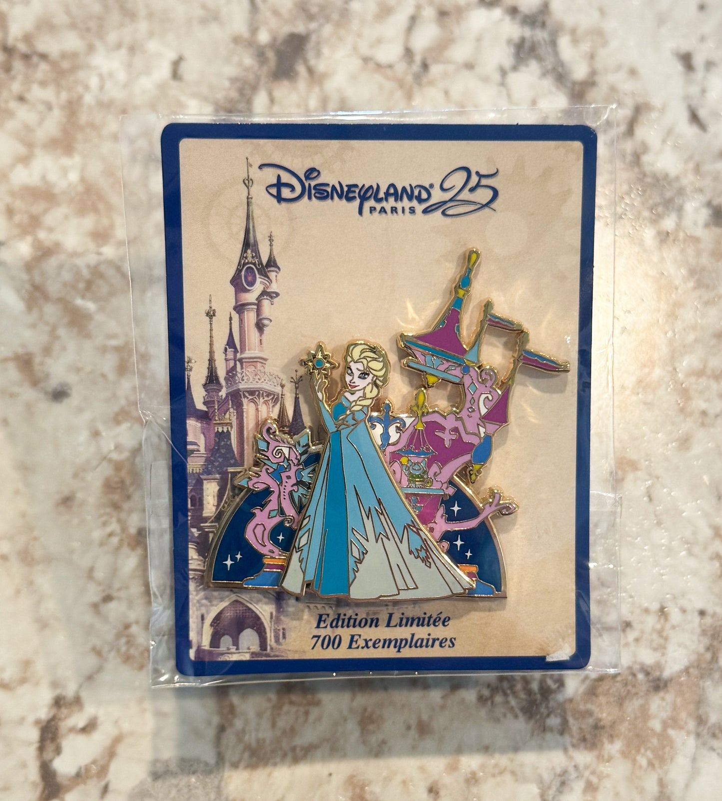 Elsa Disneyland Paris 25th Anniversary LE 700 Disney Pin