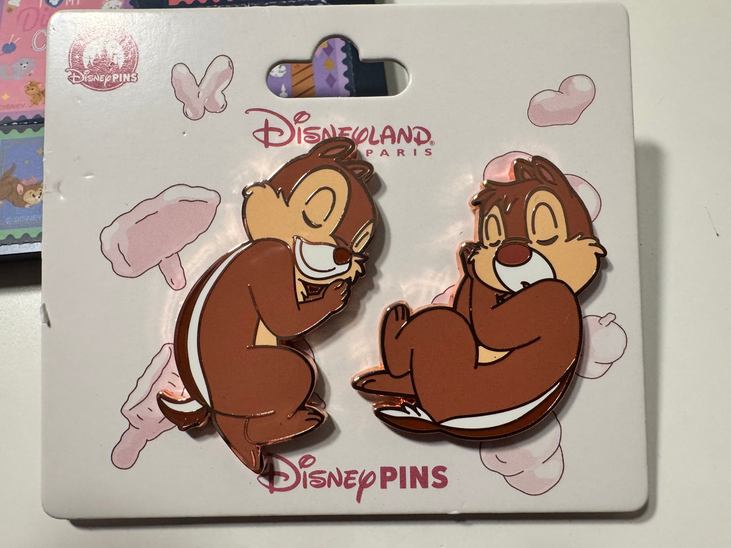 2026 Disneyland Paris Sleeping Chip & Dale Pin Set DLP Disney Pin