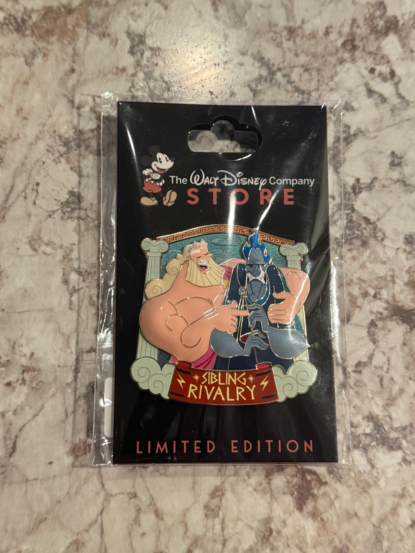 Disney 2025 DEC Hercules Sibling Rivalry Zeuz and Hades LE 250 Pin