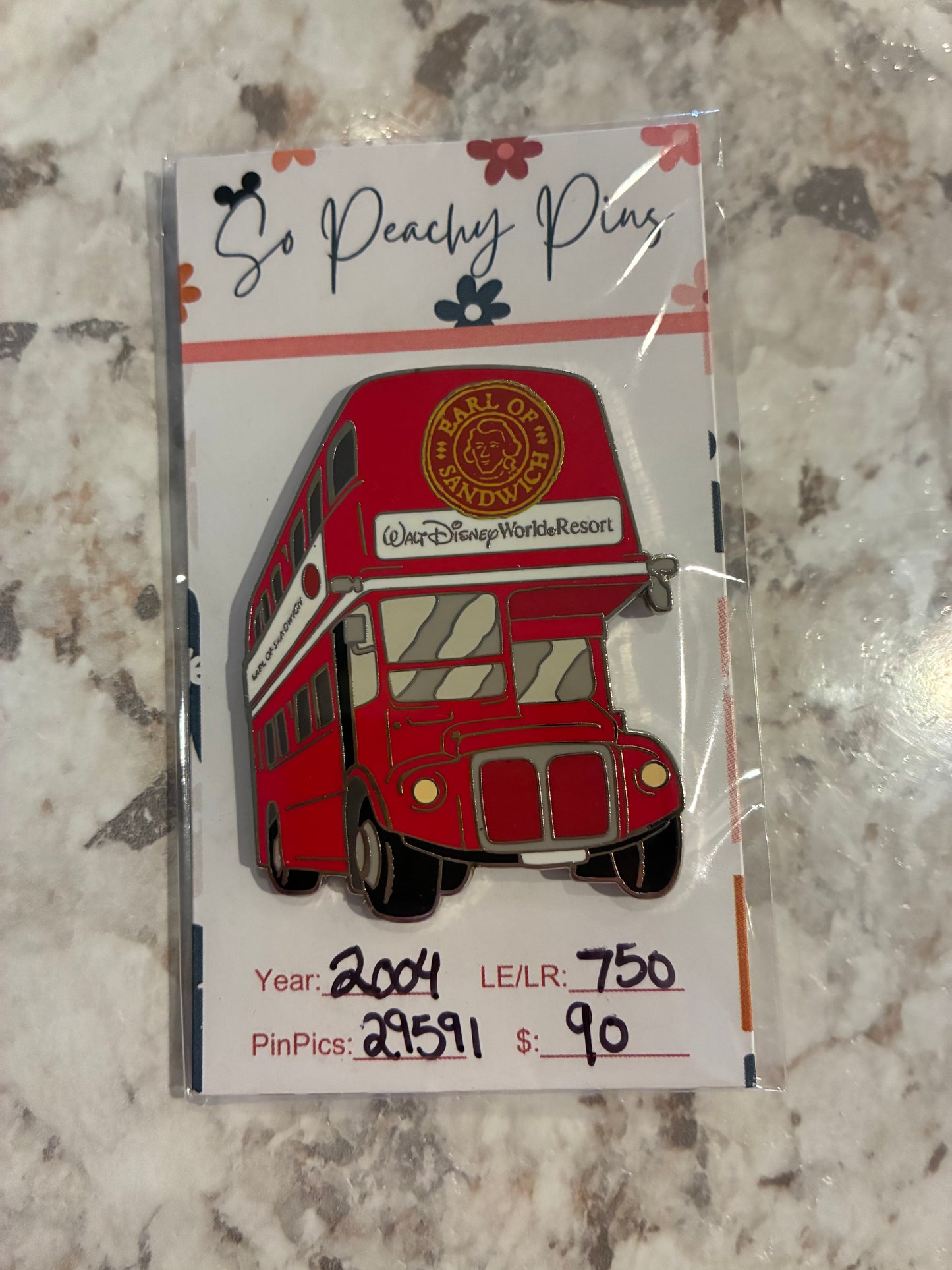 Earl of Sandwich WDW LE 750 Disney Pin