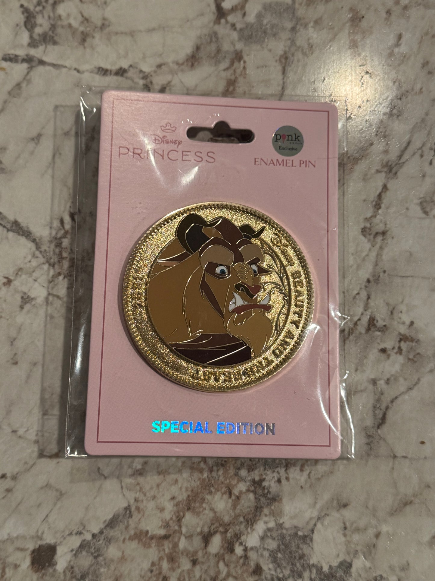 Disney Pink A La Mode BEAST Coin Series Wave 3 Beauty & The Beast LE 300 Pin