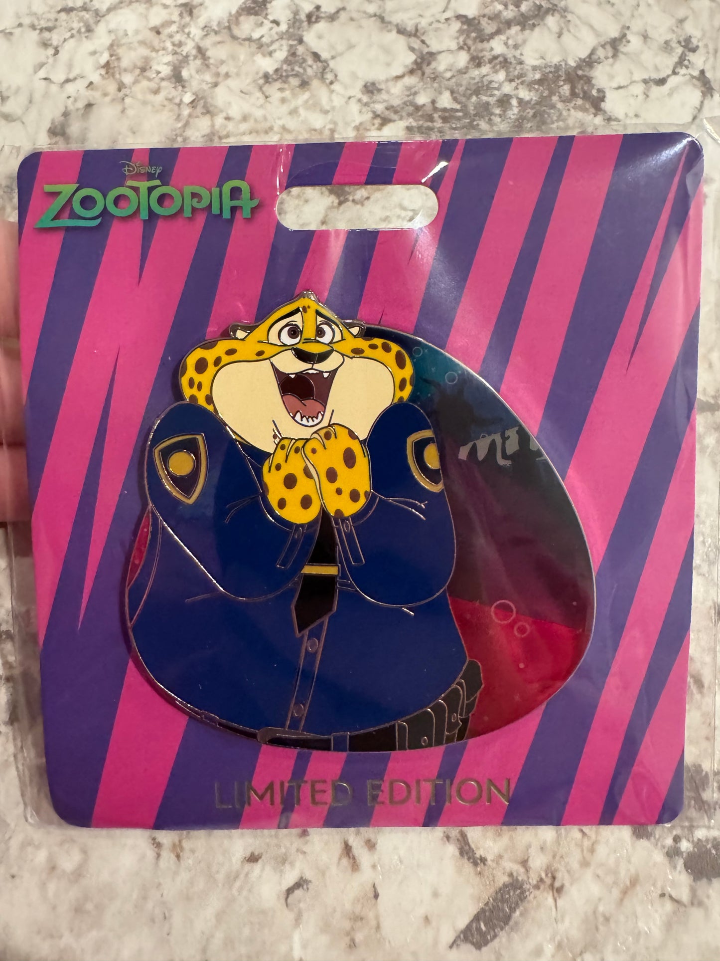 Disney WDI MOG Zootopia 10th Anniversary LE 300 Benjamin Clawhauser Pin