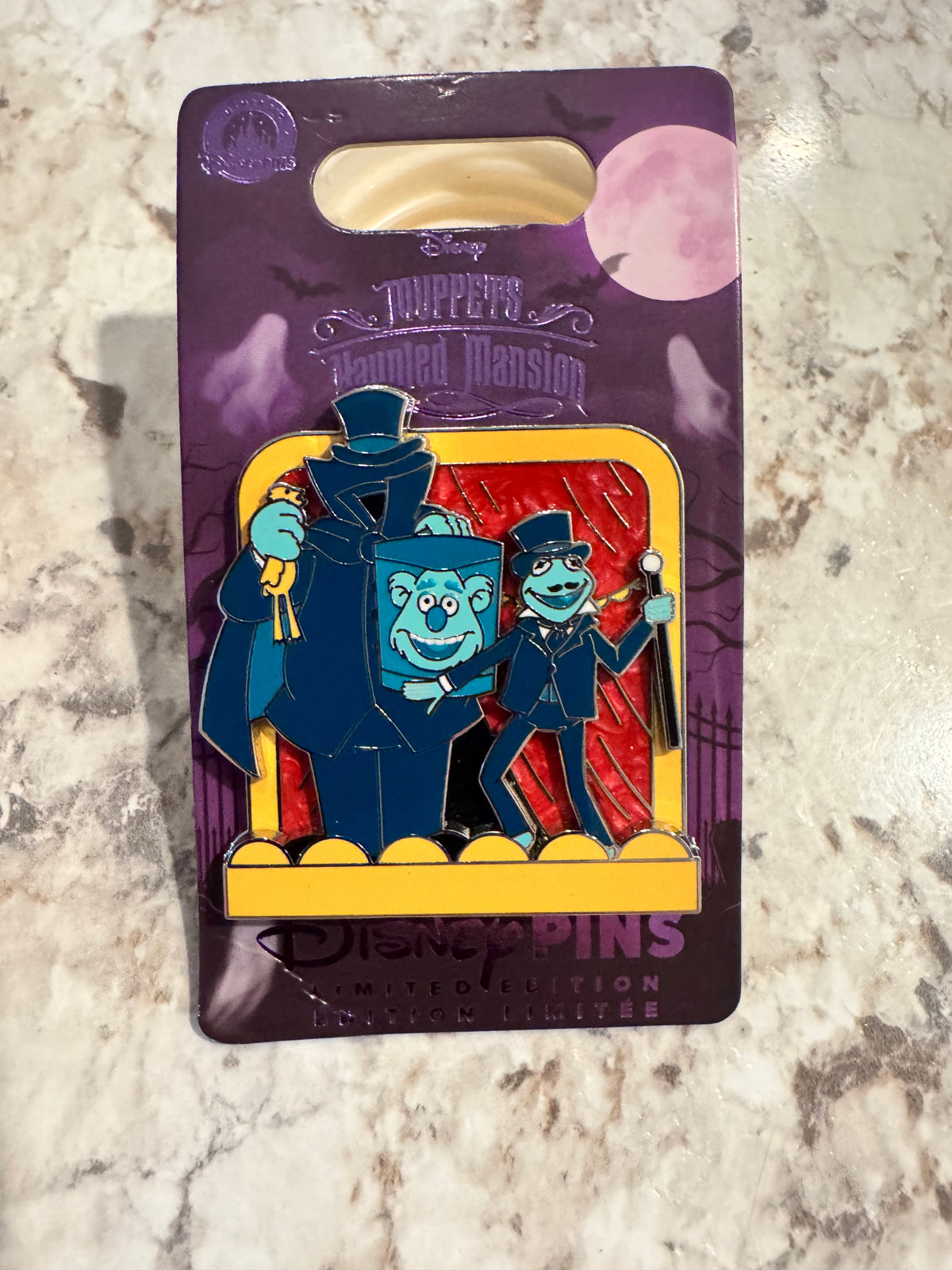 Disney Parks 2026 The Muppets Haunted Mansion Kermit Hatbox Pin LE New