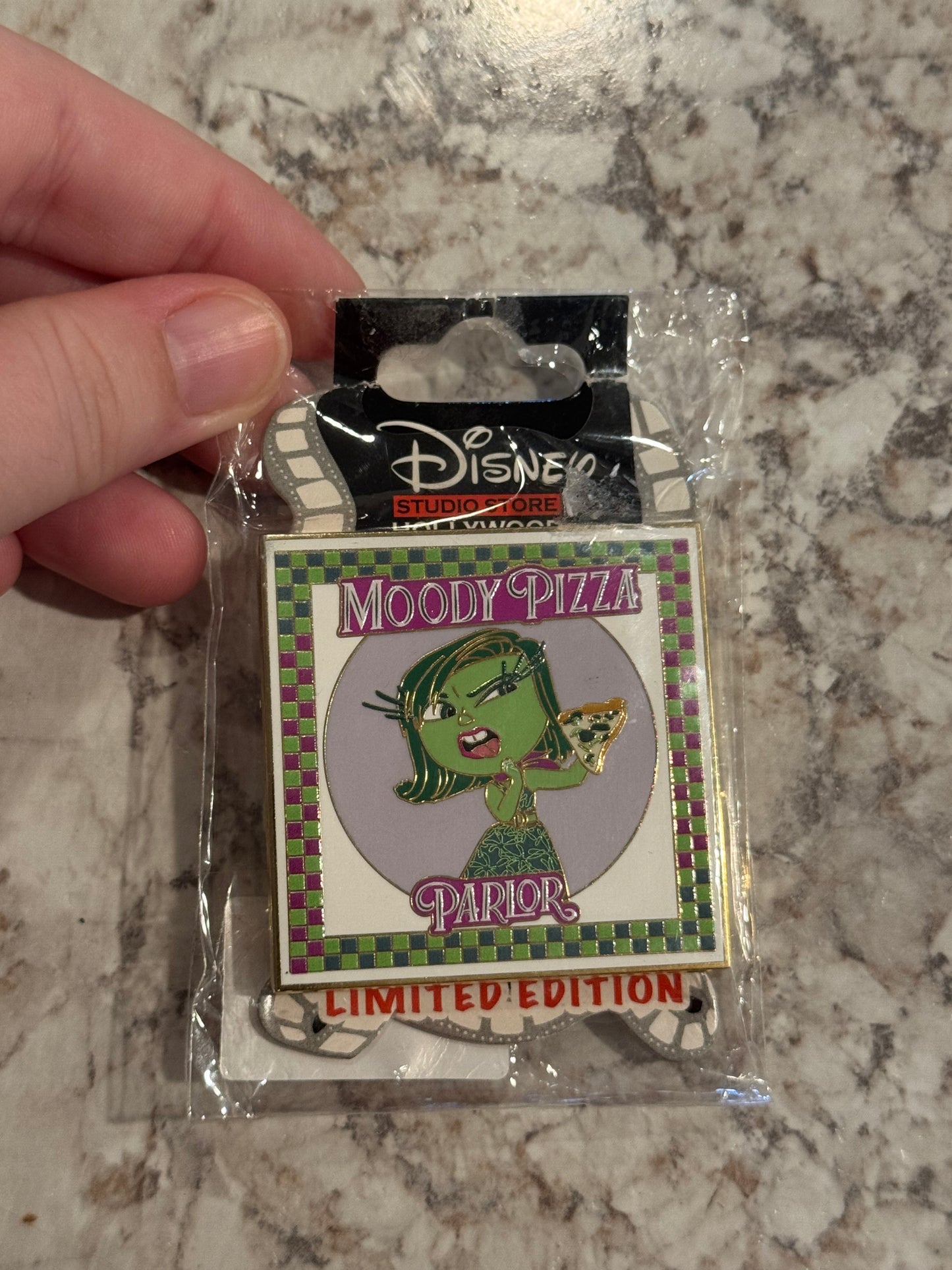 2022 Disney D23 Expo DSSH Pizza Series Pixar Inside Out Disgust Pin LE 500
