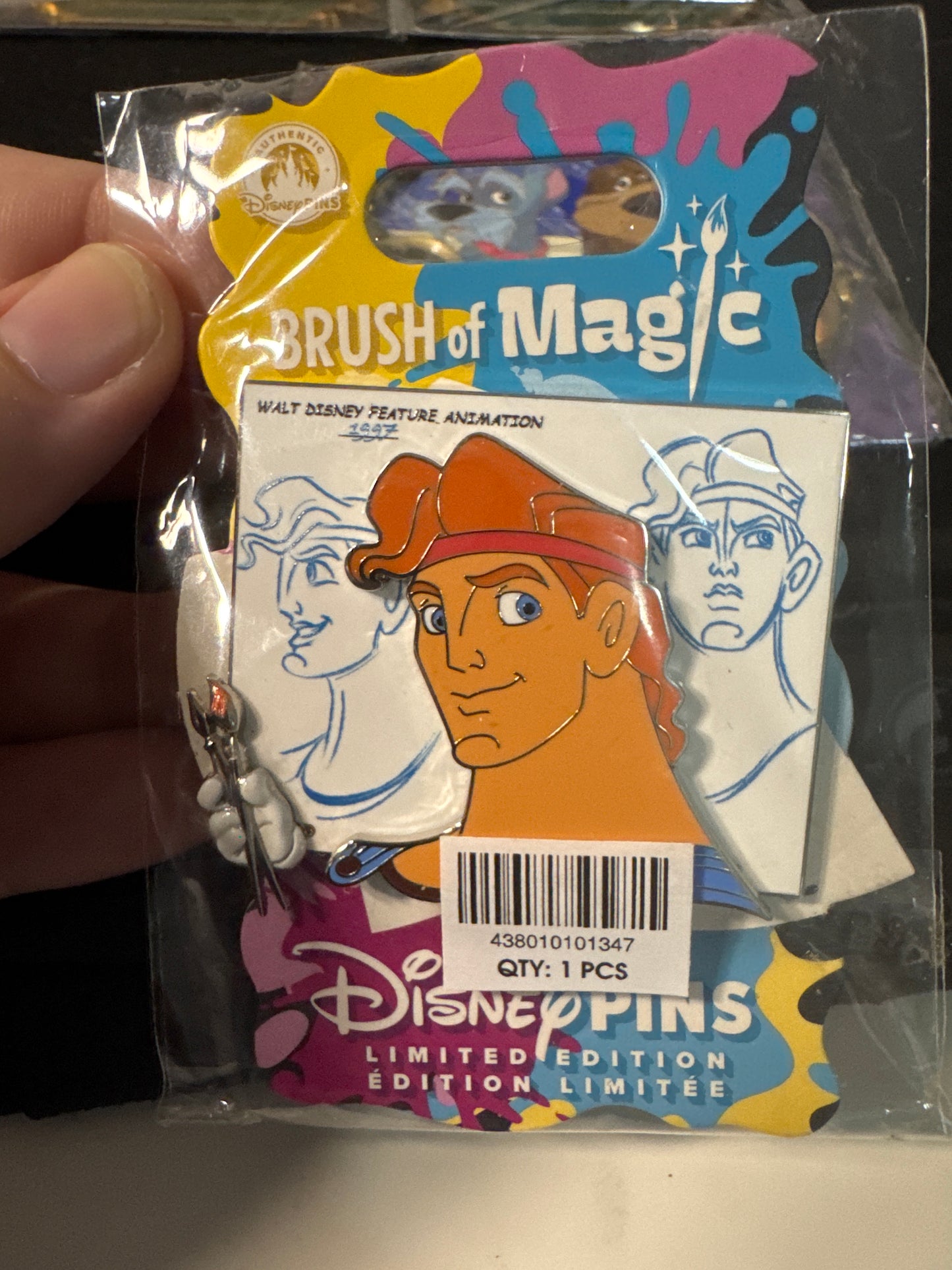 Brush of Magic Hercules LE 3750 Disney Pin