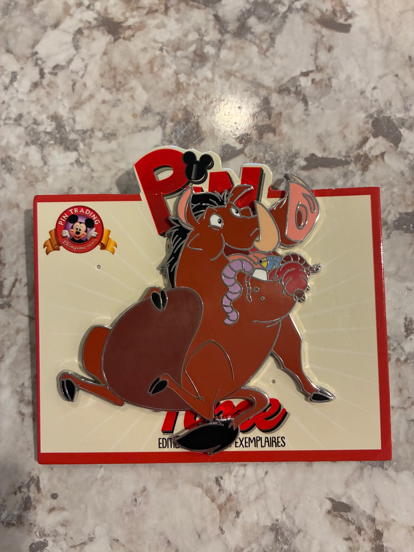 Pumbaa Pin Trading Time DLP LE 400 Disney Pin