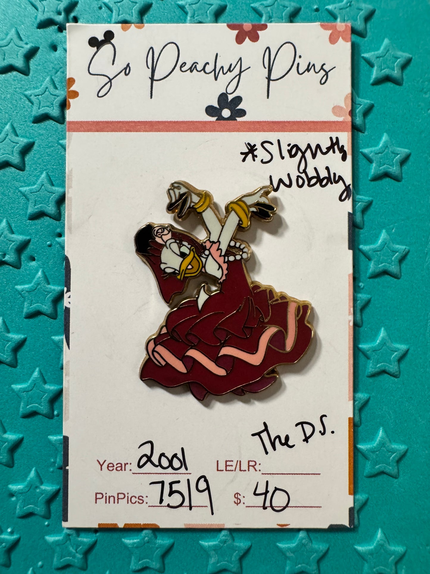 Daisy Duck Flamenco Dancing Disney Store Japan Pin