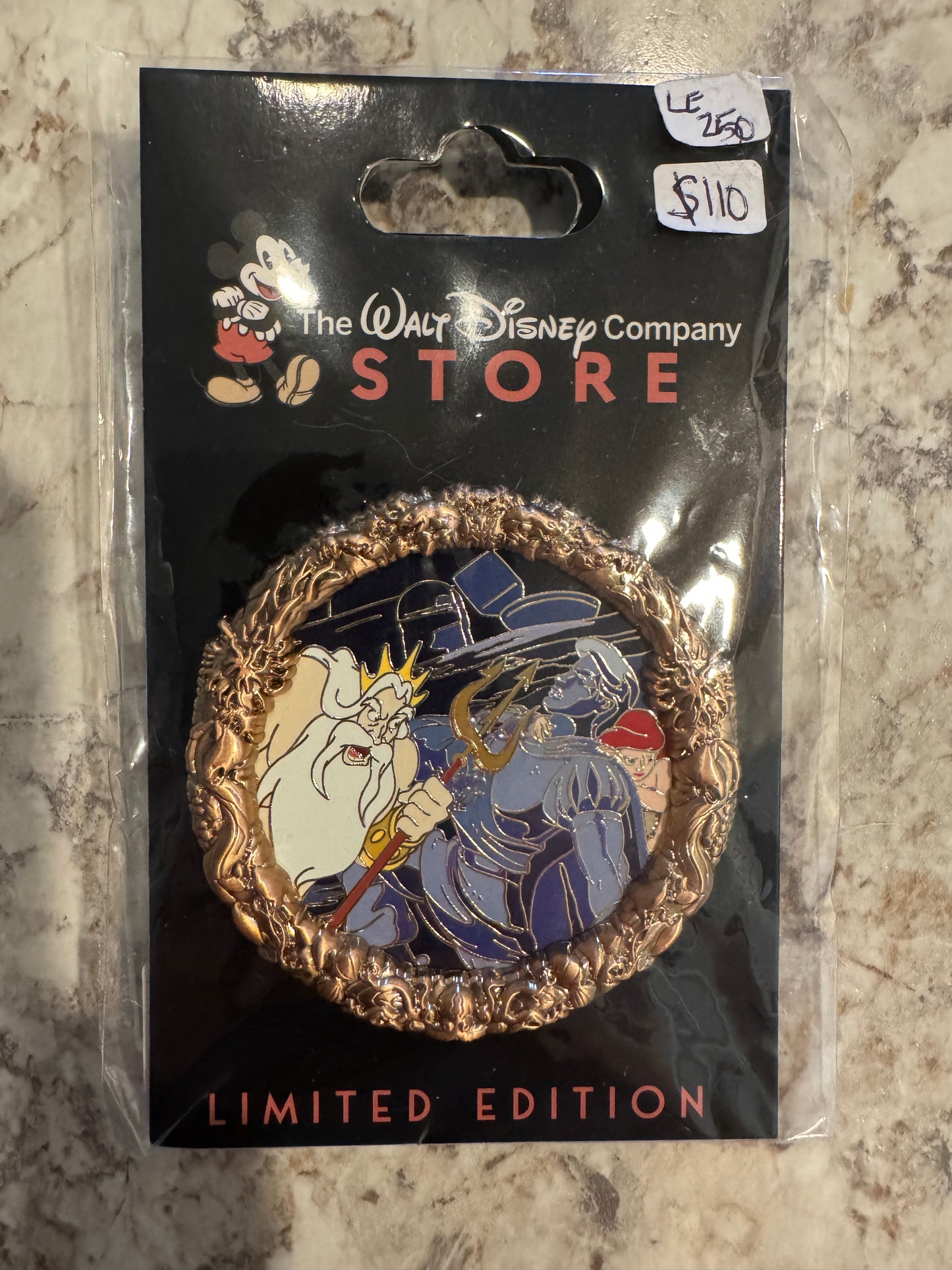 Disney 2024 DEC Little Mermaid 35th Anniversary Ariel and Triton LE 250 Pin