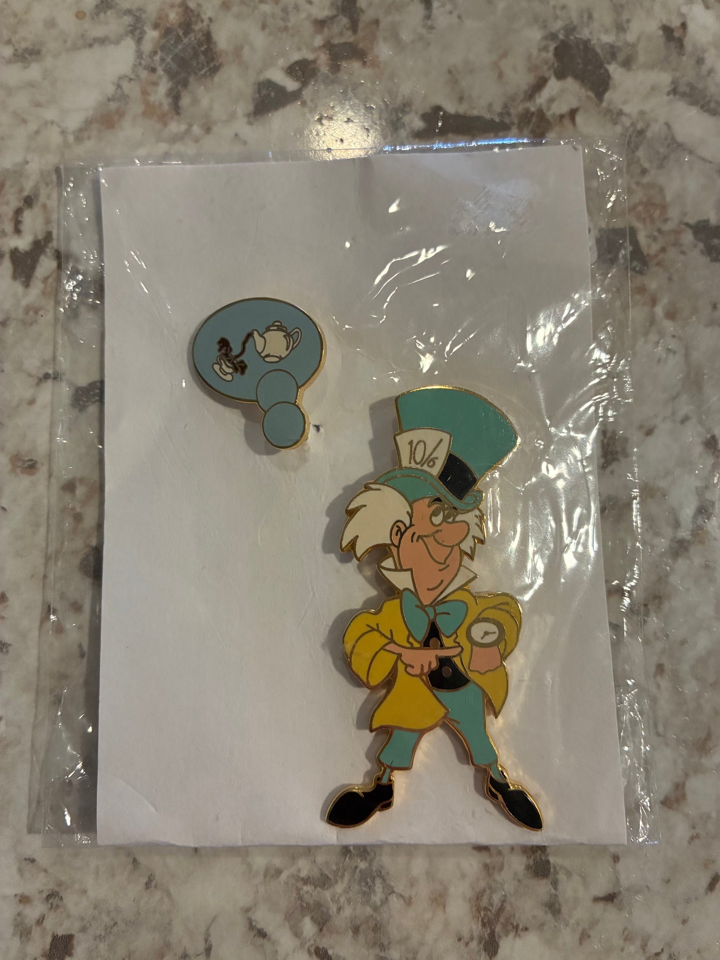 Disney Auctions Mad Hatter Dreams of Tea 2 Pin Set LE 500 Disney Pin
