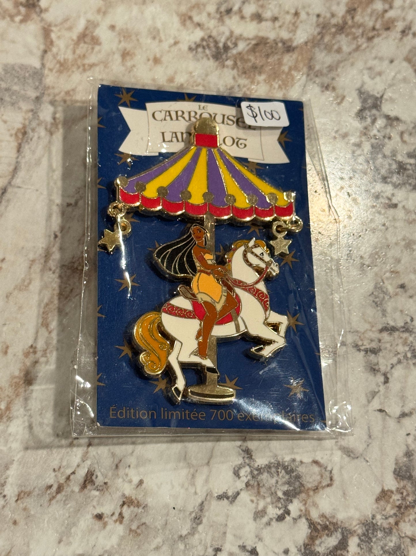 Pocahontas Princess Carousel DLP LE 700 Disney Pin