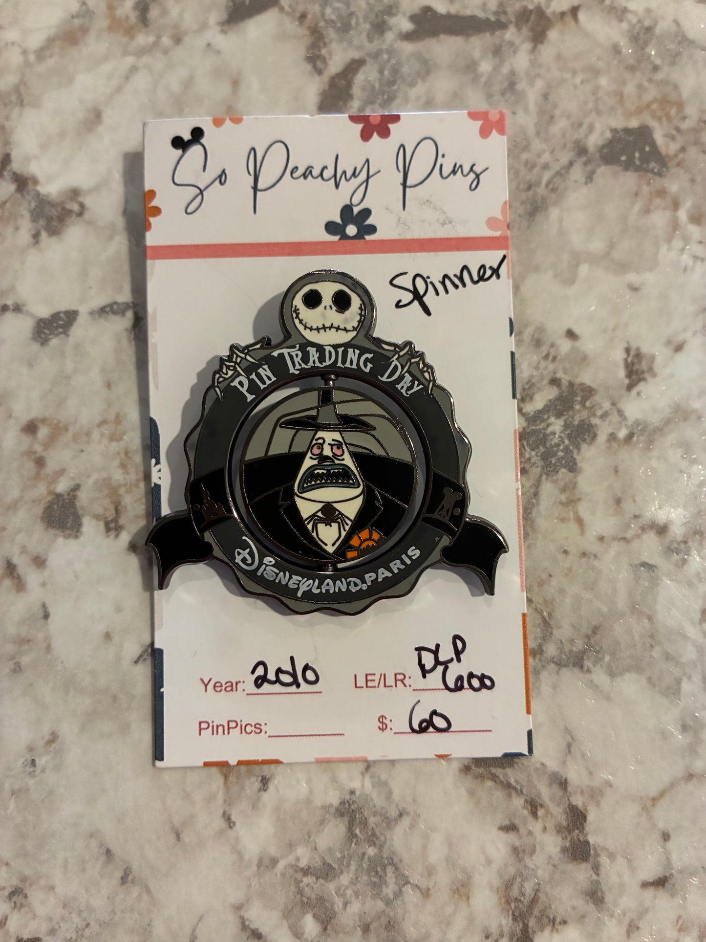 Nightmare Before Christmas Disney Pin Trading Day DLP LE 600 Spinner