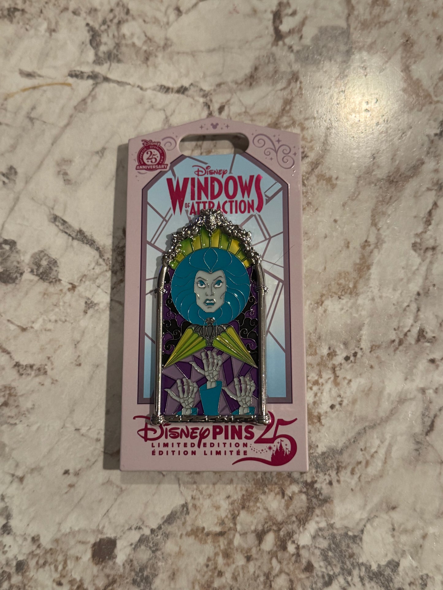 Disneyland 2025 Windows Of Attraction Haunted Mansion Madam Leota LE 2500 Pin