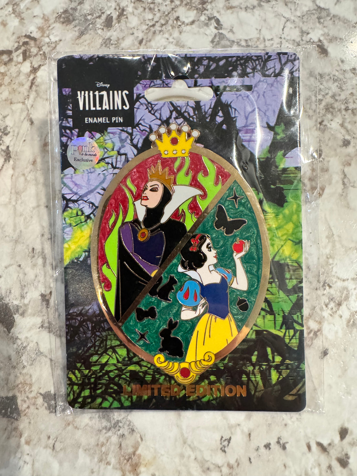 PALM Pink a la Mode Snow White & Evil Queen Villains Princess LE 200 Disney Pin