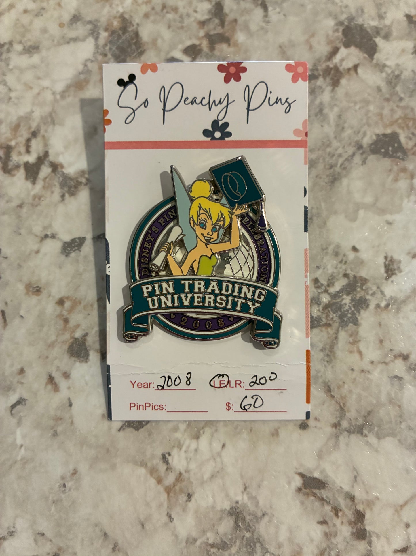 Tinker Bell Pin Trading University LE 200 Disney Pin