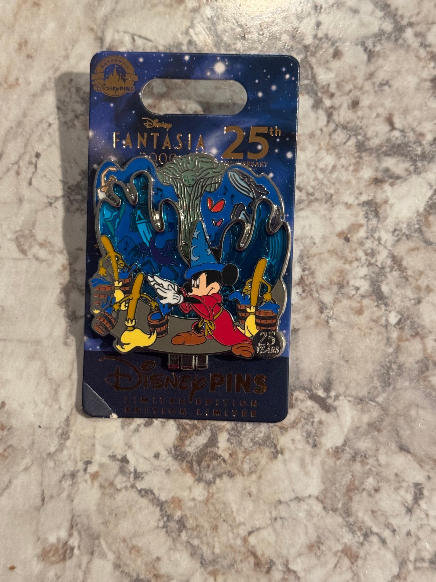 Disney 2024 Parks Fantasia 25th Anniversary Sorcerer Mickey Mouse Pin