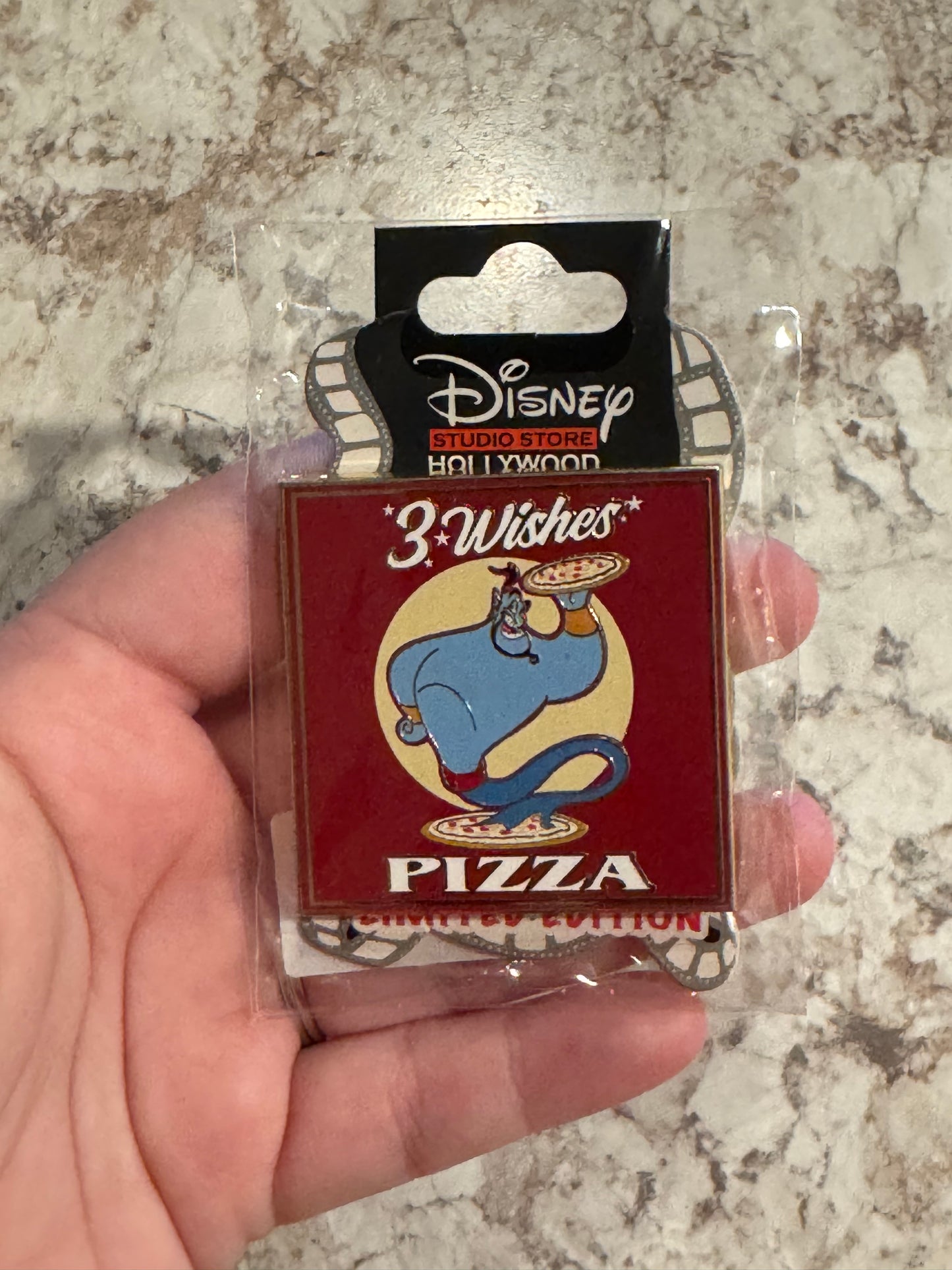 Disney D23 Expo 2022 Aladdin Genie 3 Wishes Pizza Series Disney Pin