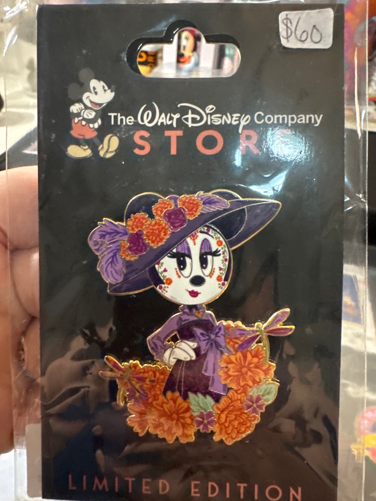 Disney DEC TWDC Store dia de los muertos dec pin Minnie 2024 Halloween Disney Pin