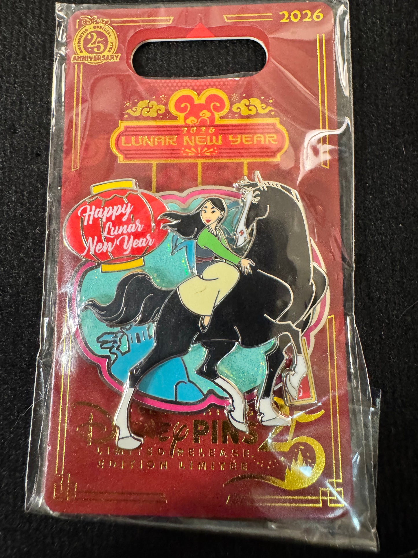 Mulan and Khan 2026 Lunar New Year Disney Pin