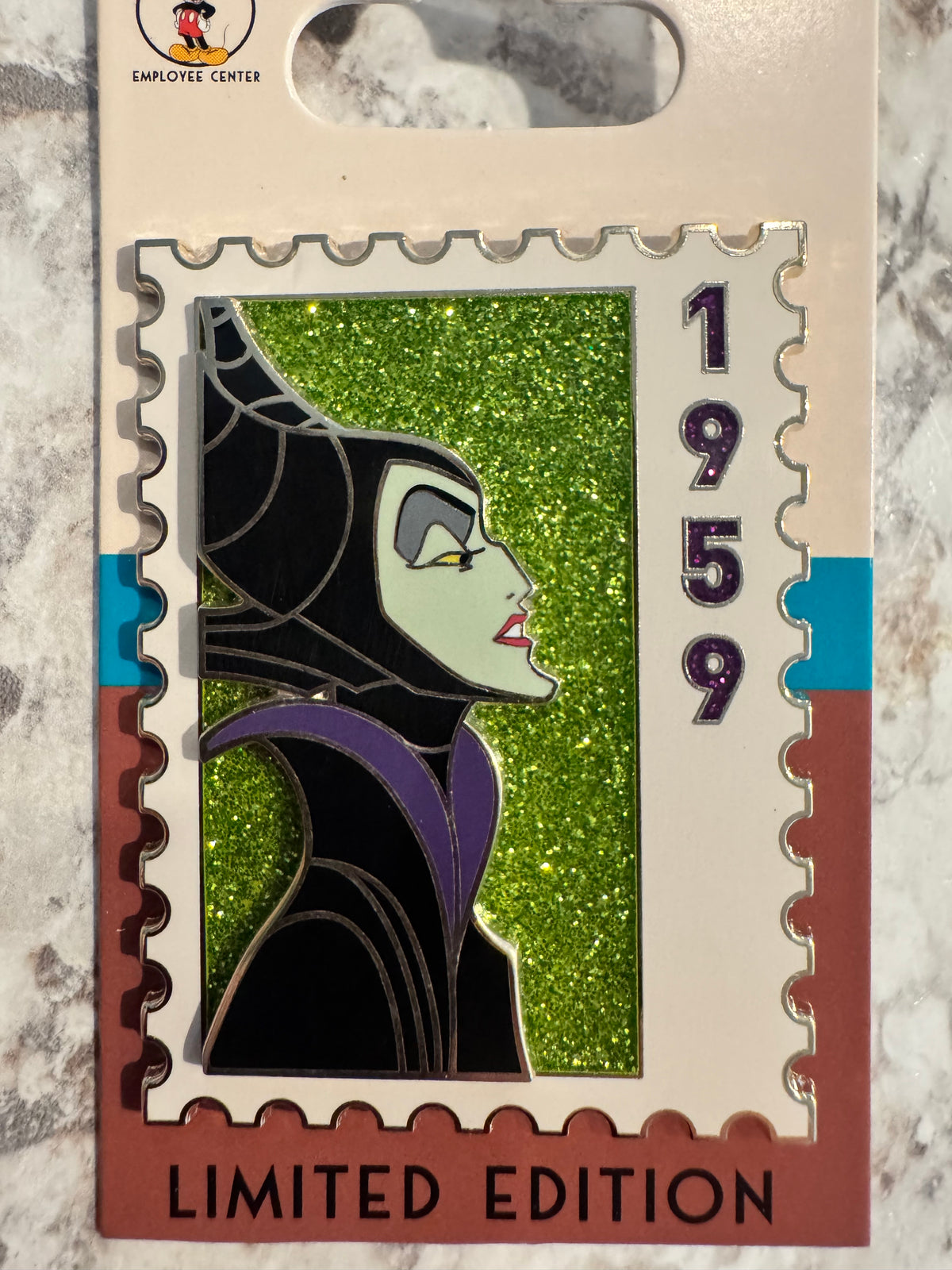 Disney DEC Stamp Maleficent Sleeping Beauty LE 250 Pin