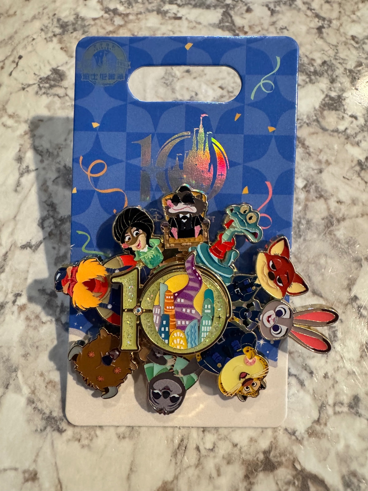 2026 authentic Shanghai Disneyland Zootopia Judy Nick 10th Anniversary pin new