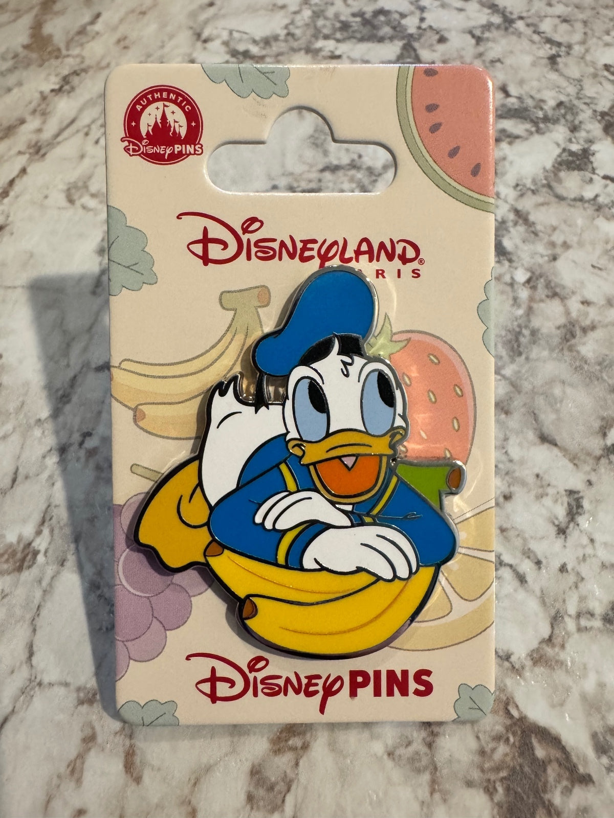 2026 Disneyland Paris DLP Donald Duck with Banana Disney Pin