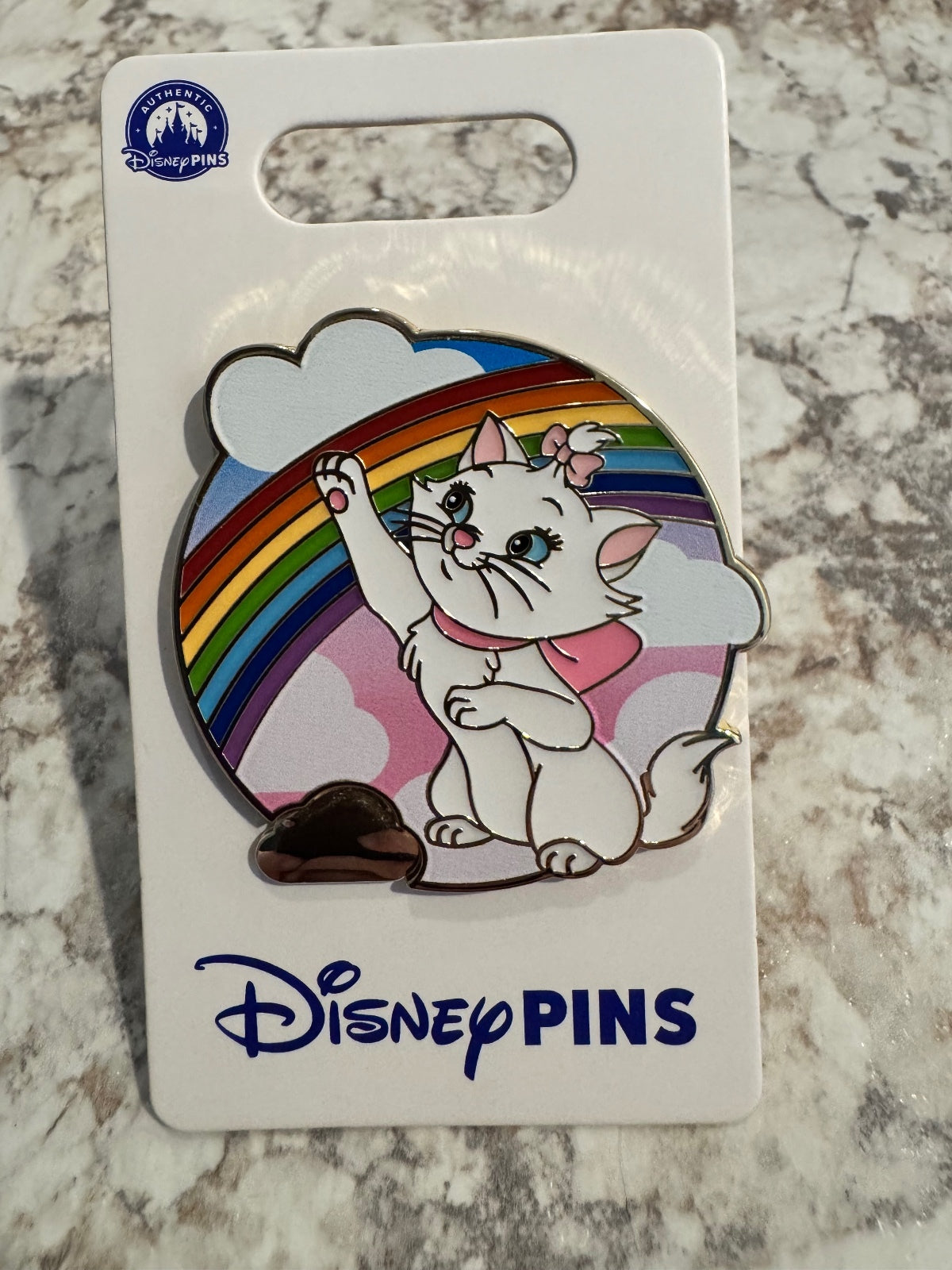 Disney Aristocats Marie Rainbow Enamel Pin