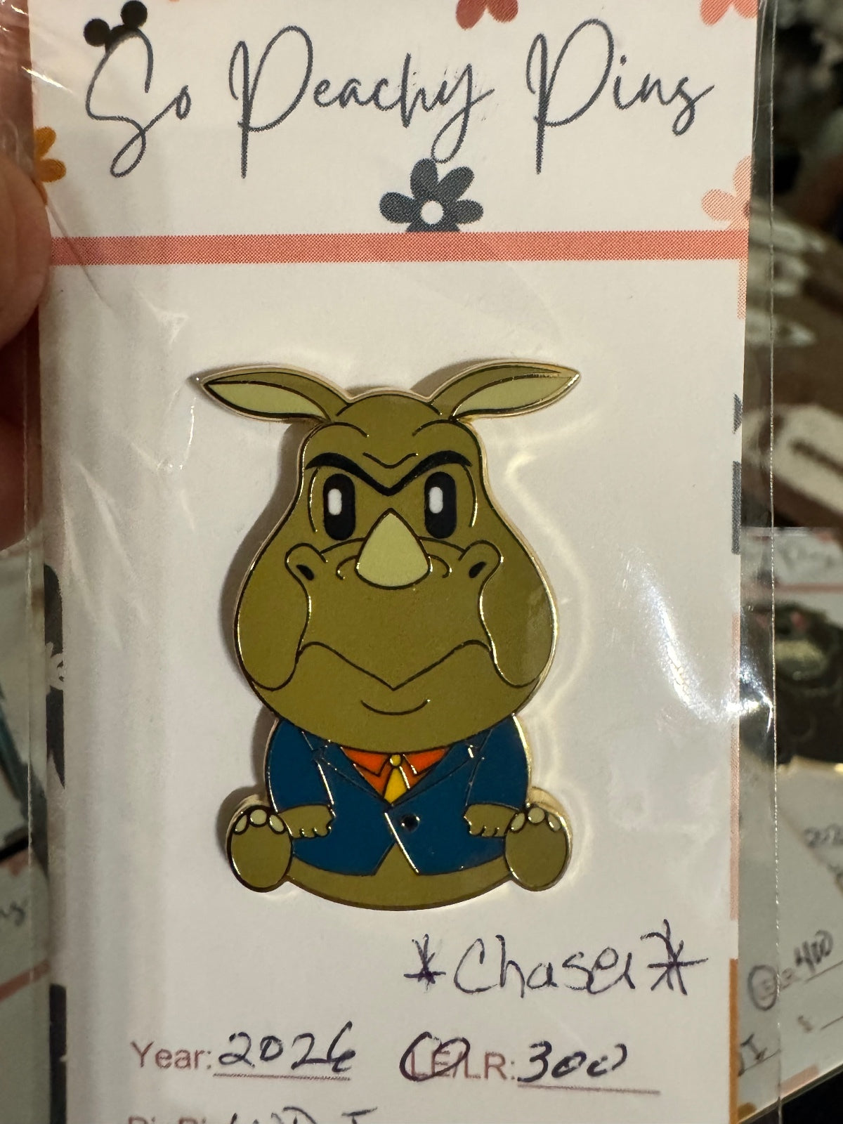 CHASER WDI/MOG aDorbs! Rhino Goon TaleSpin Cast Exclusive Pin 2026 LE 300