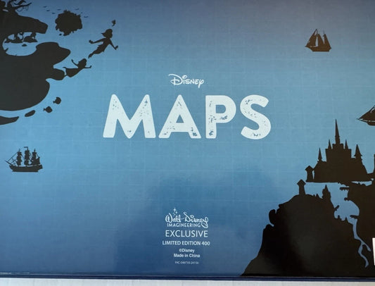Disney WDI D23 Expo 2024 Disney Maps Peter Pan 5 Pin Box Set