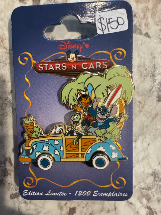 Lilo and Stitch Stars N Cars LE 1200 DLP Disney Pin