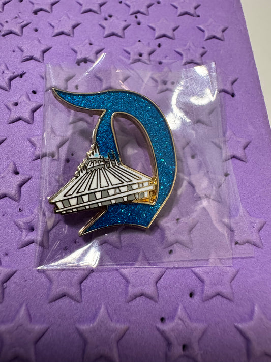 Key To Disneyland 70th Anniversary  D Pin Space Mountain Disney Pin