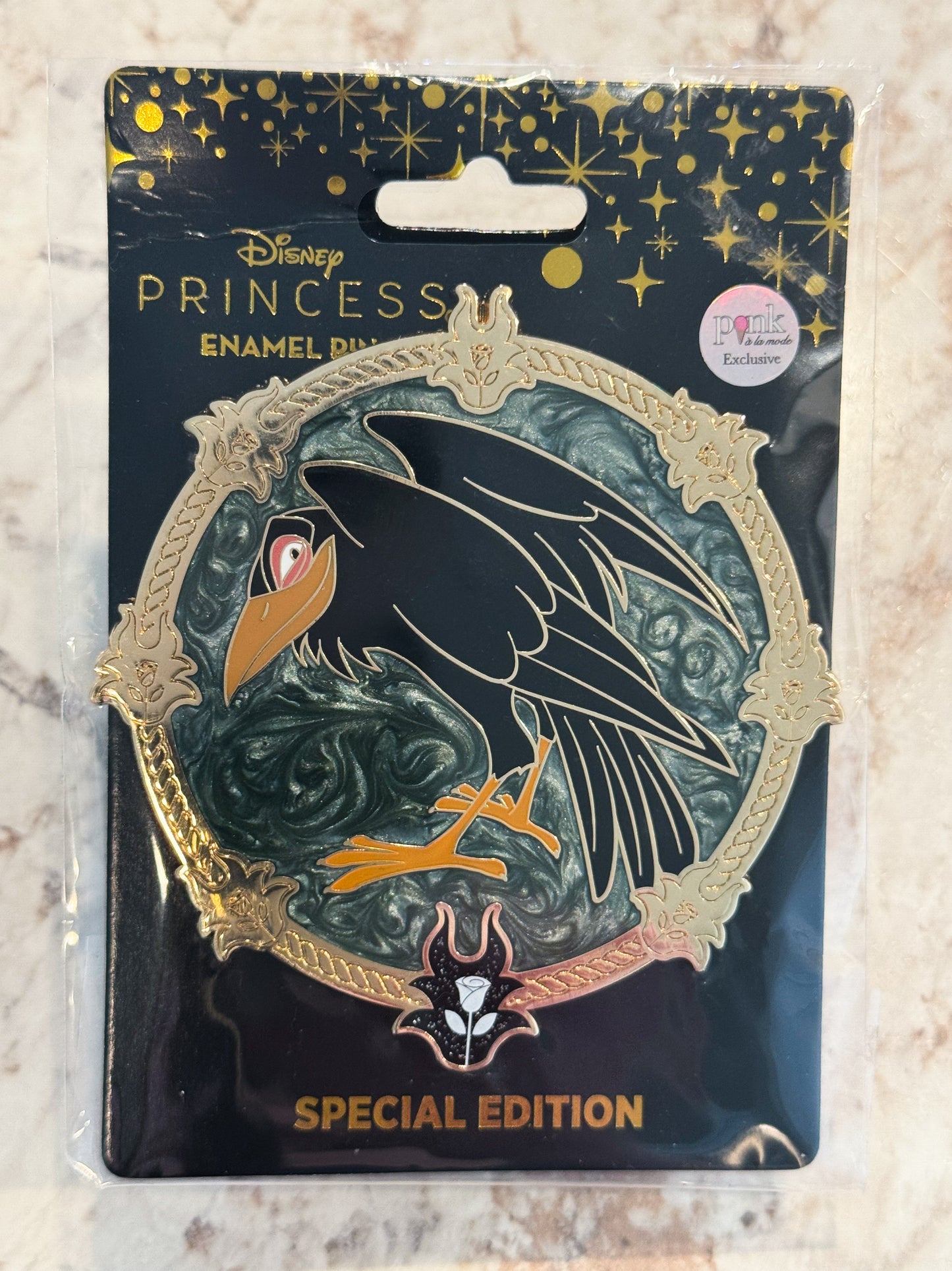 Diablo Sleeping Beauty Pink a La Mode Disney Pin LE 300 LE 300