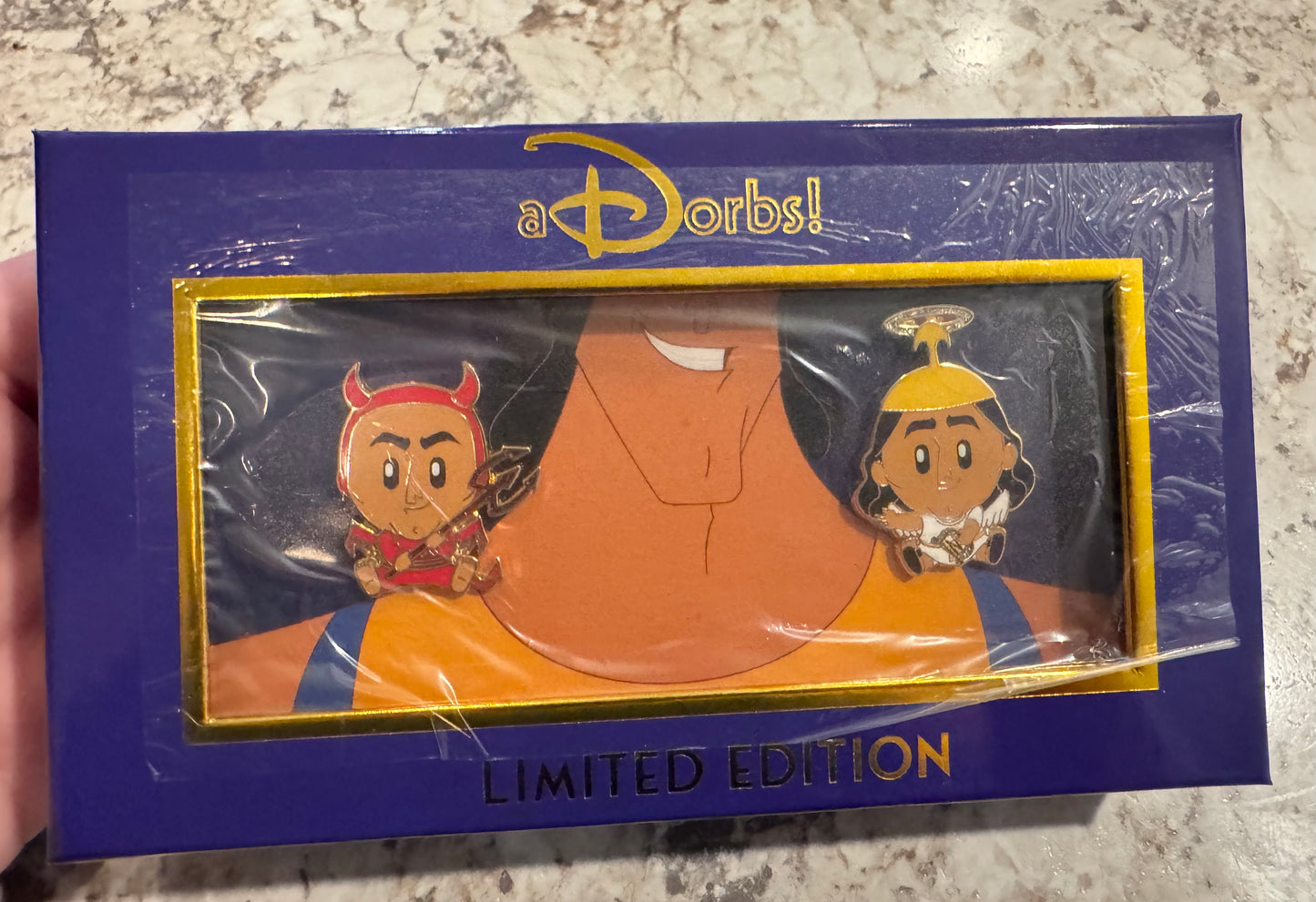 Kronk Devil and Angel Adorbs Boxed Set The Emperor's New Groove LE 400 Disney Pin