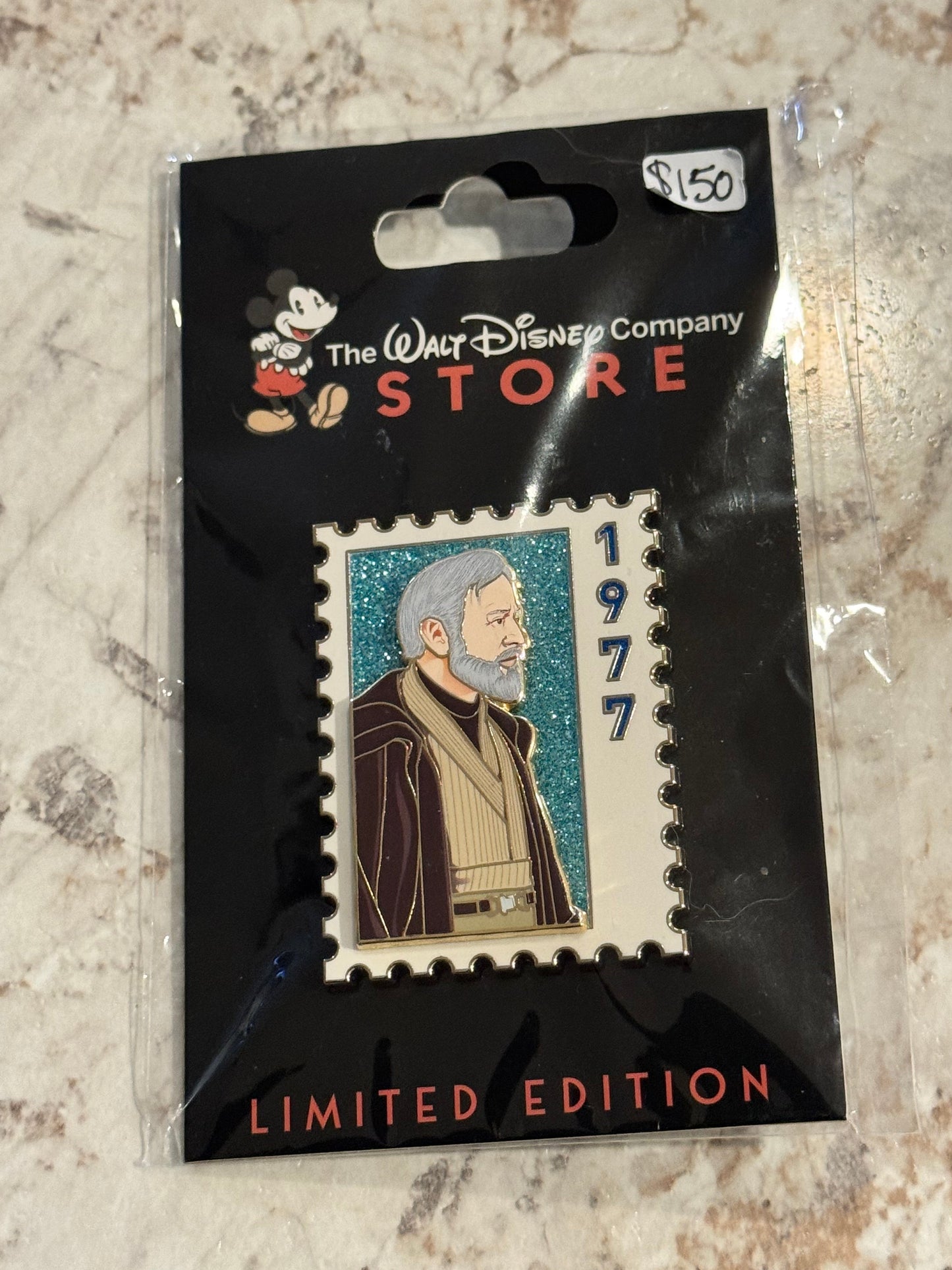 Disney DEC 2025 Star Wars Stamp Obi Wan Kenobi LE 250 pin