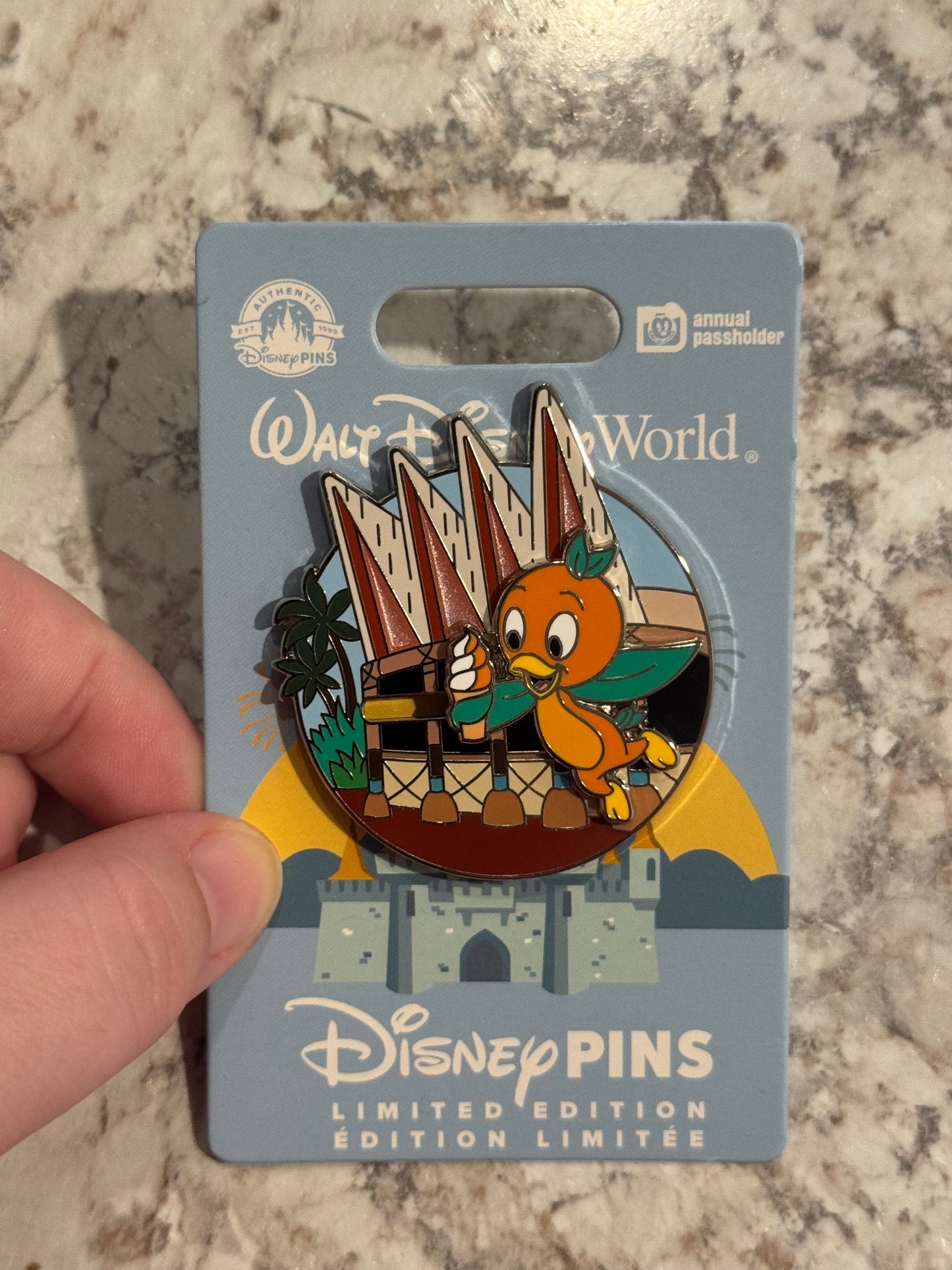 Disney Orange Bird Passholder Pin 2024 LE 3000 Sunshine Terrance Disney Pin