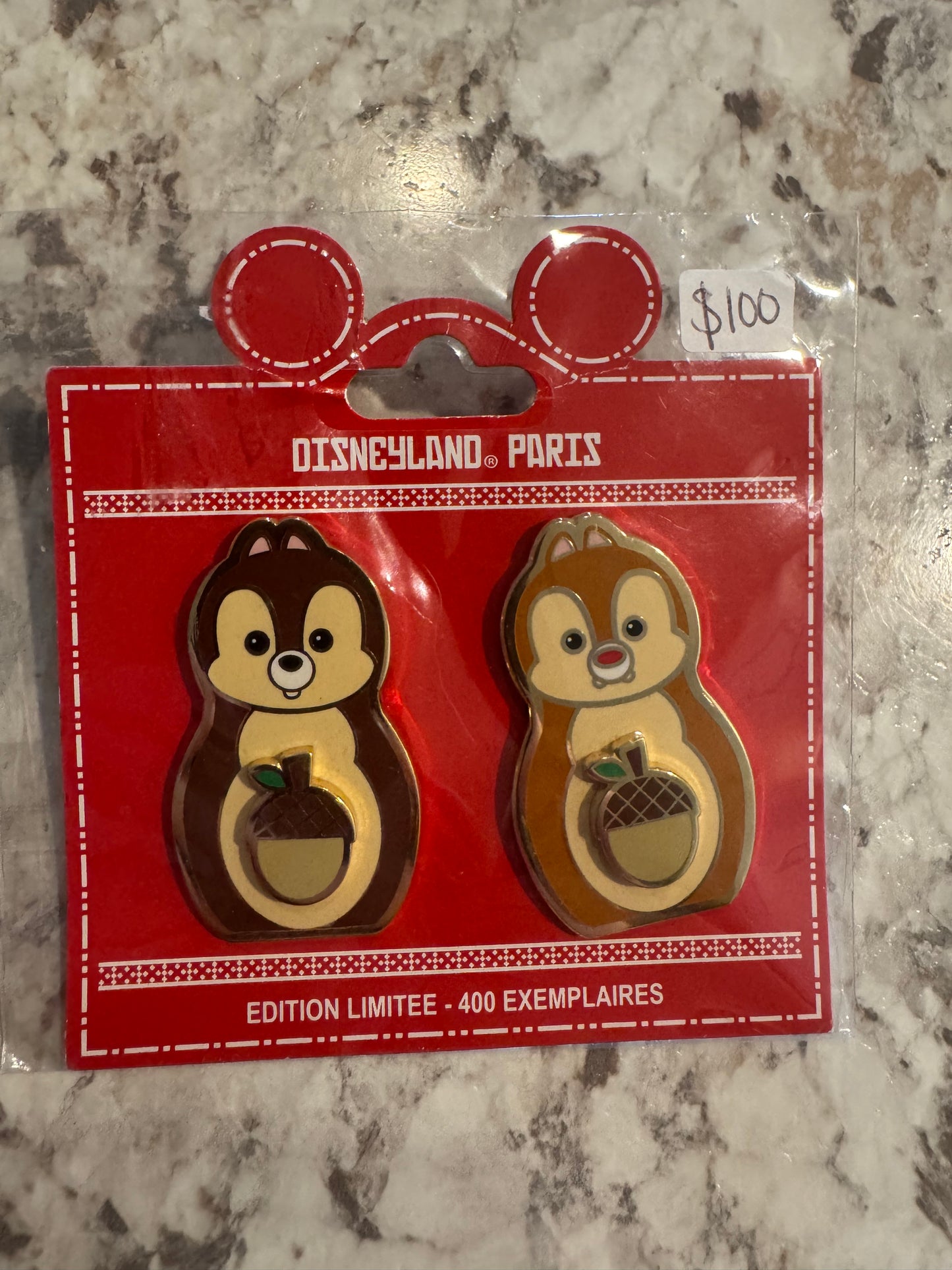 Chip and Dale DLP LE 400 Disney Pin