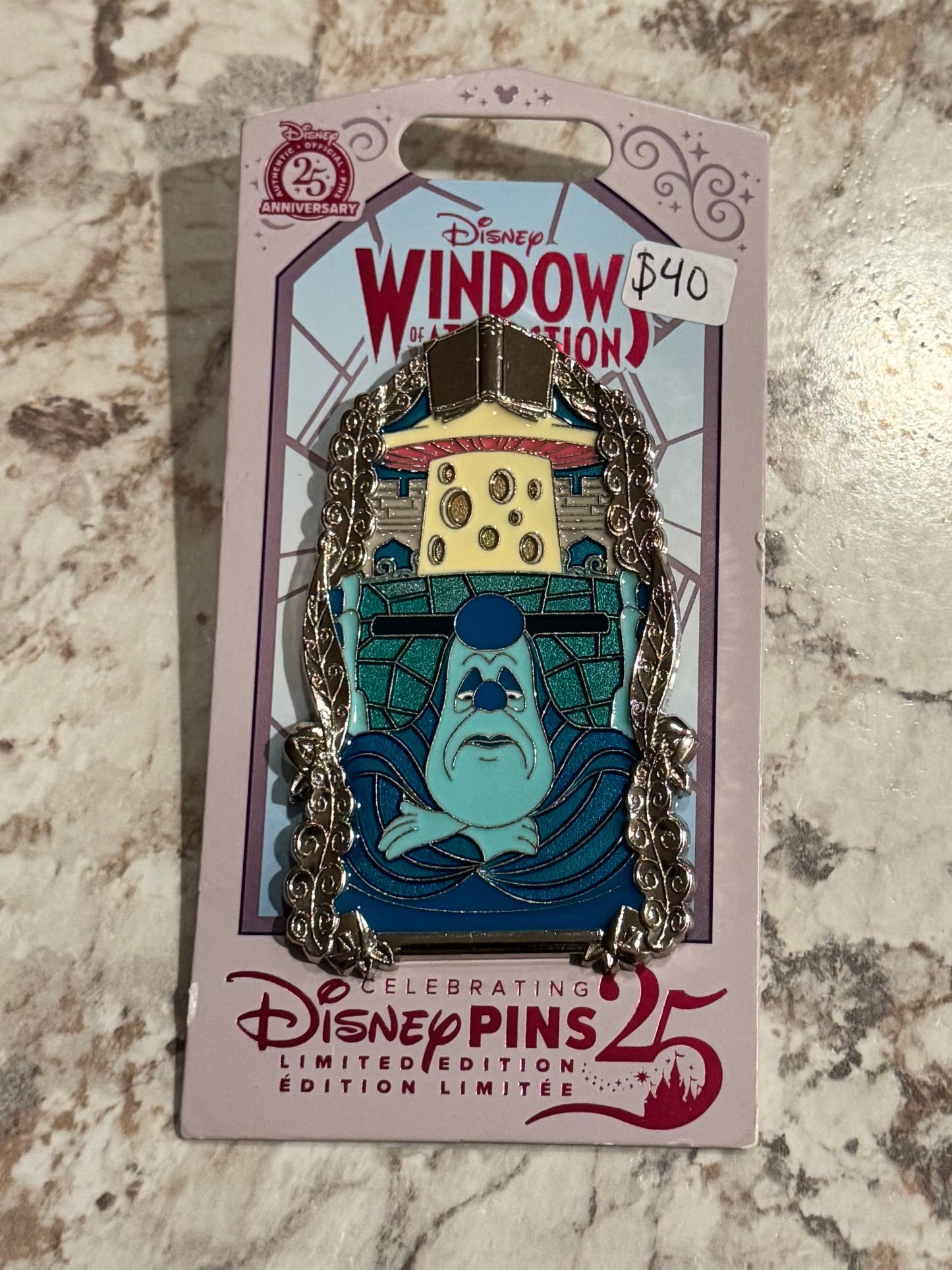 Disneyland Windows of Attraction Alice in Wonderland LE Disney Pin