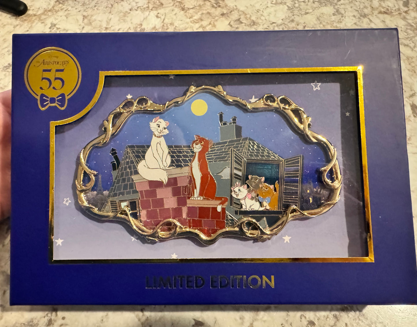 Disney WDI MOG Aristocats 55th Anniversary Jumbo Cats Family Pin LE 300