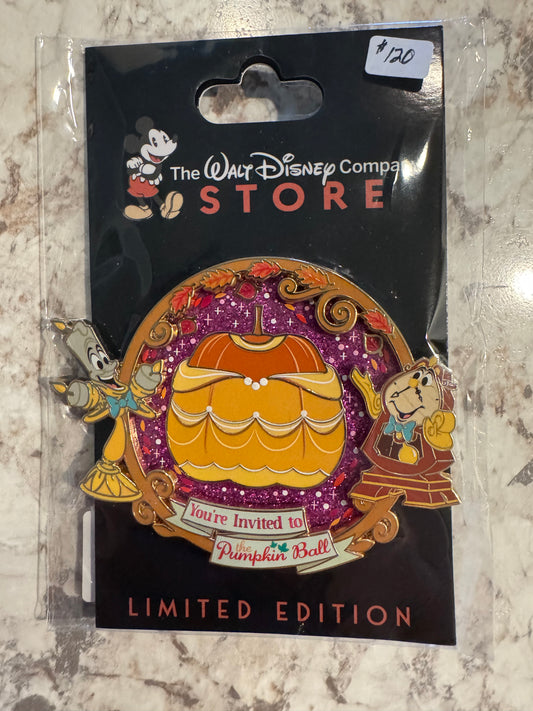 Beauty and the Beast Belle You’re Invited to the Pumpkin Ball DEC Disney Pin