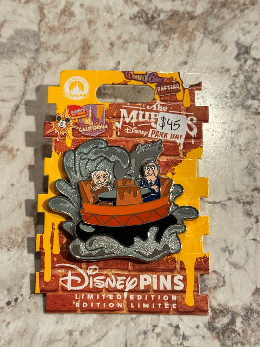 Disney Muppets Park Day Statler & Waldorf Grizzly River Run Pin LE 3000