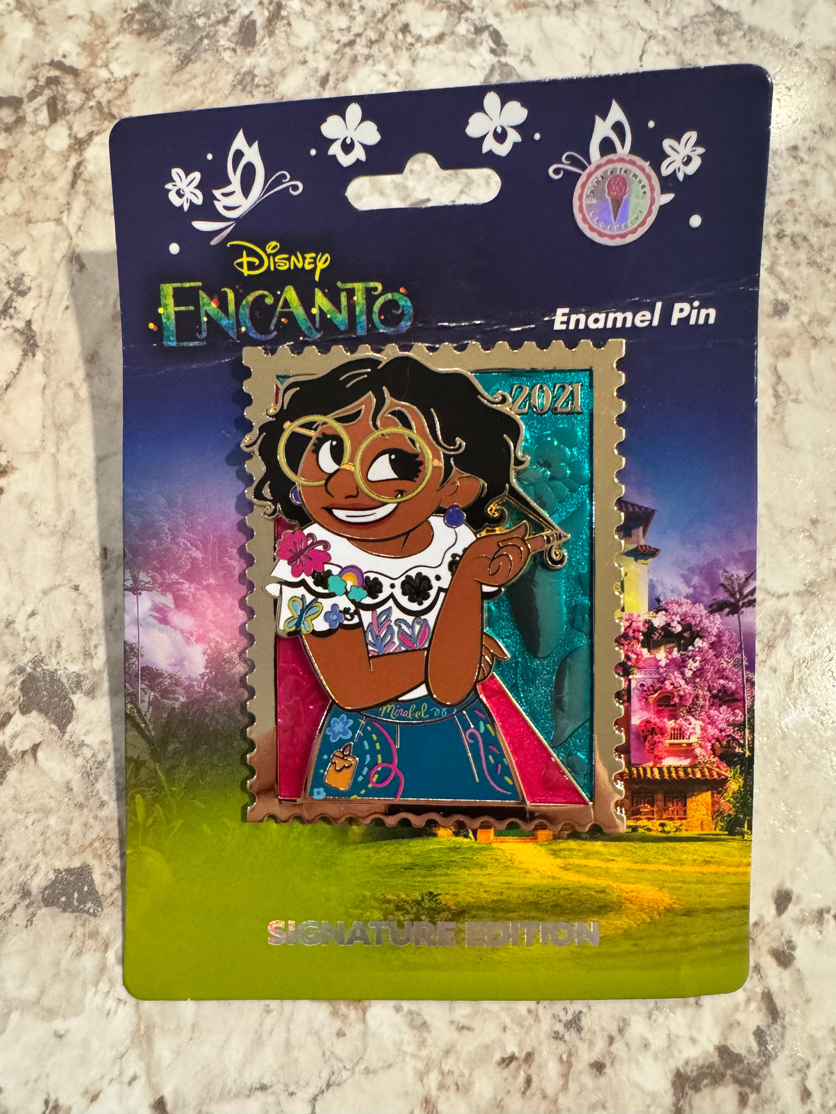 Disney Pink a la Mode PALM Royal Stamps Mirabel Encanto LE 400 Pin