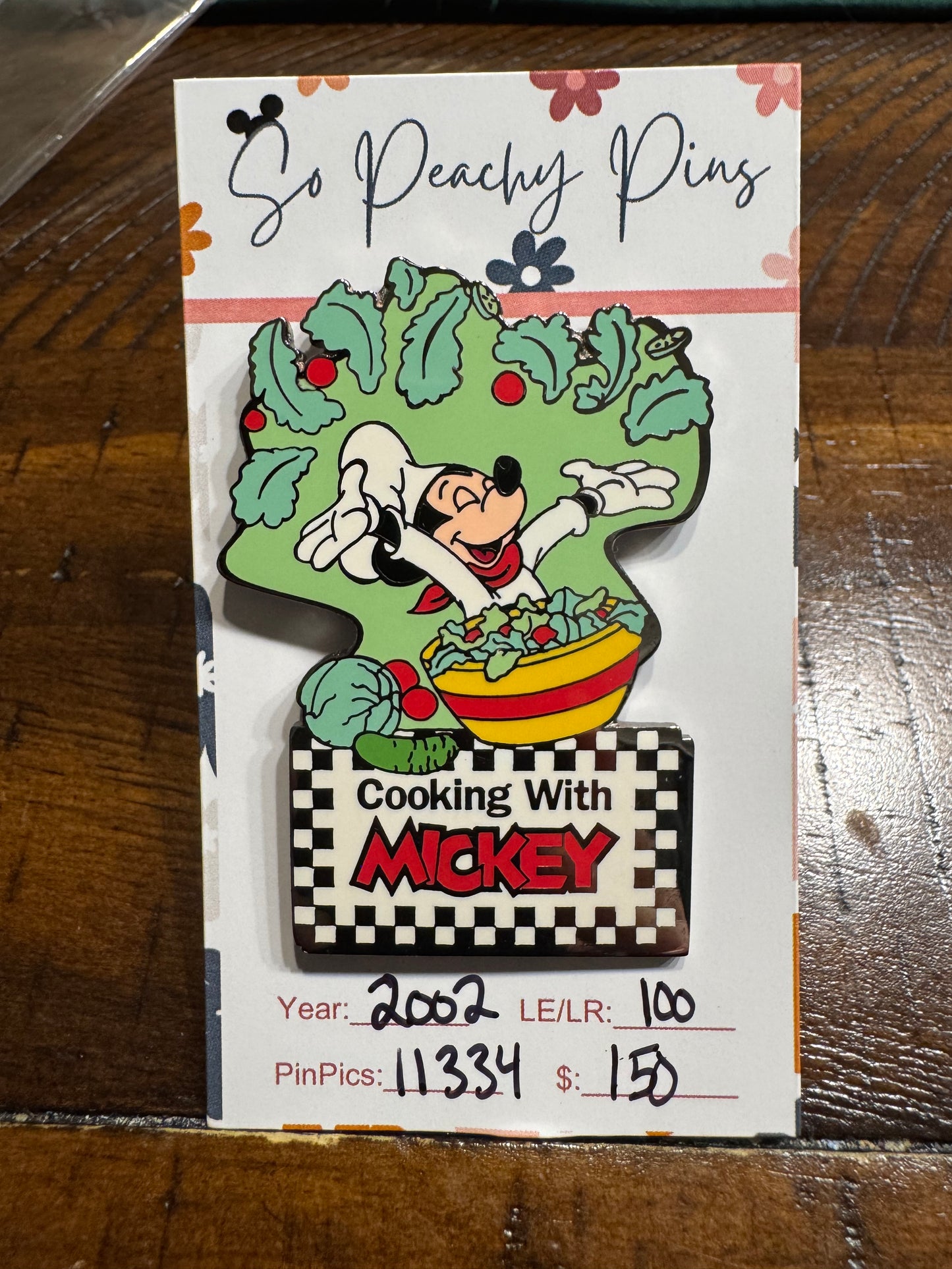 Cooking with Mickey Disney Auctions LE 100 Pins