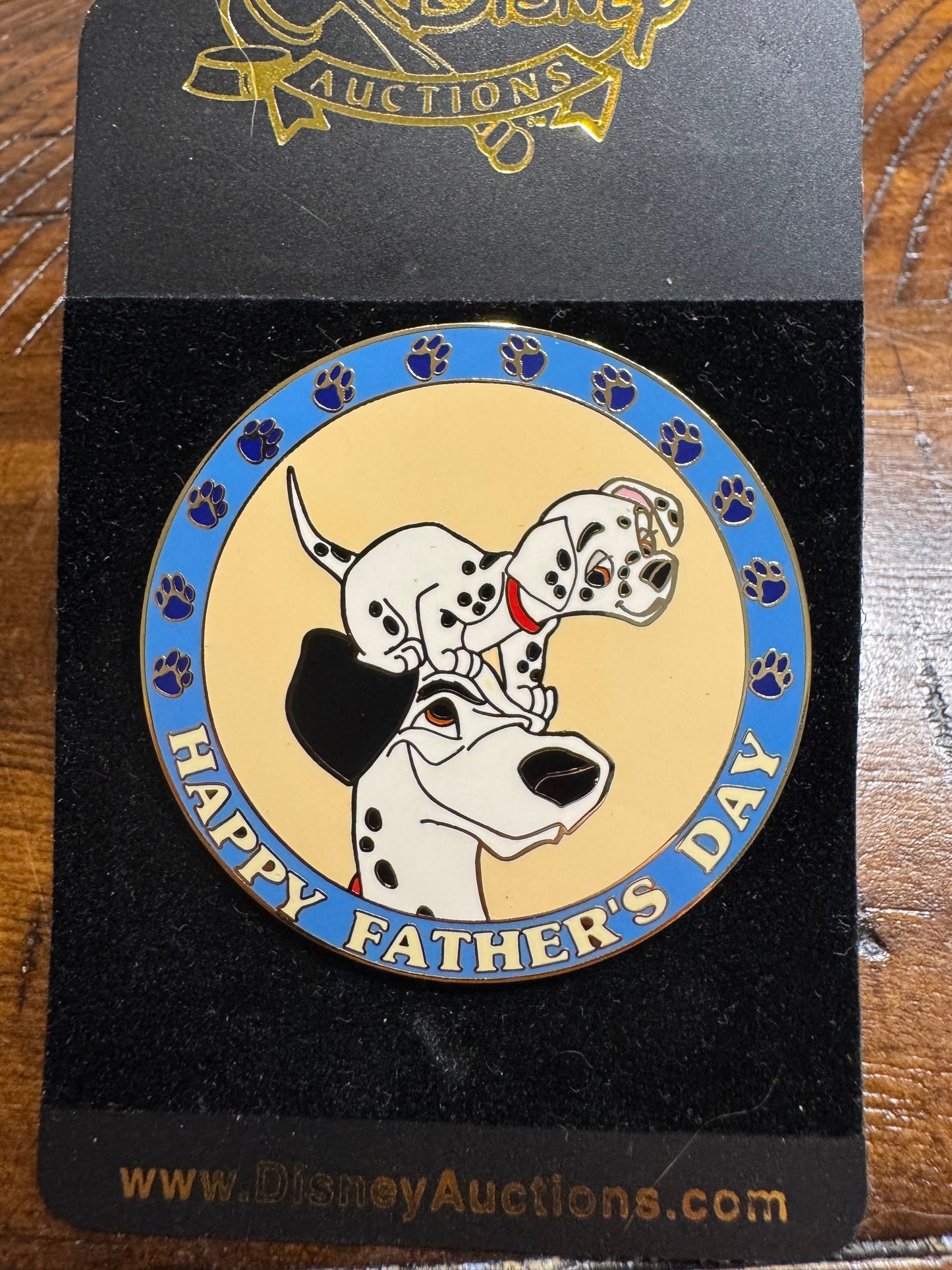Dalmations Happy Father's Day Pongo Disney Pin Disney Auctions LE 500