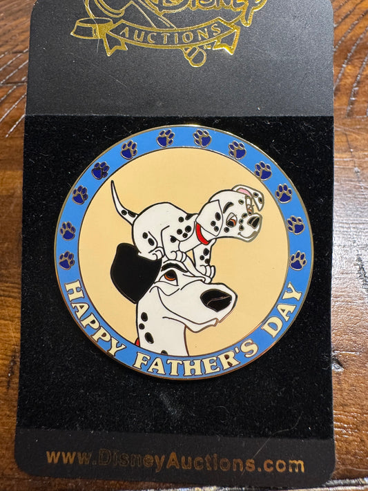 Dalmations Happy Father's Day Pongo Disney Pin Disney Auctions LE 500