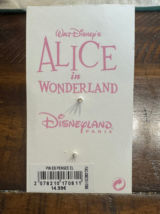 Disneyland Paris DLP Eleonore Bridge Alice in Wonderland Pin - Singing Daisy SIGNED BY ARTIST LE 400